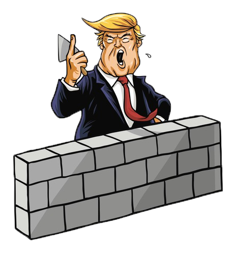 Trump building a wall